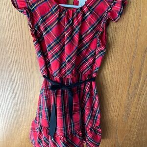 Red plaid CrewCuts dress size 7